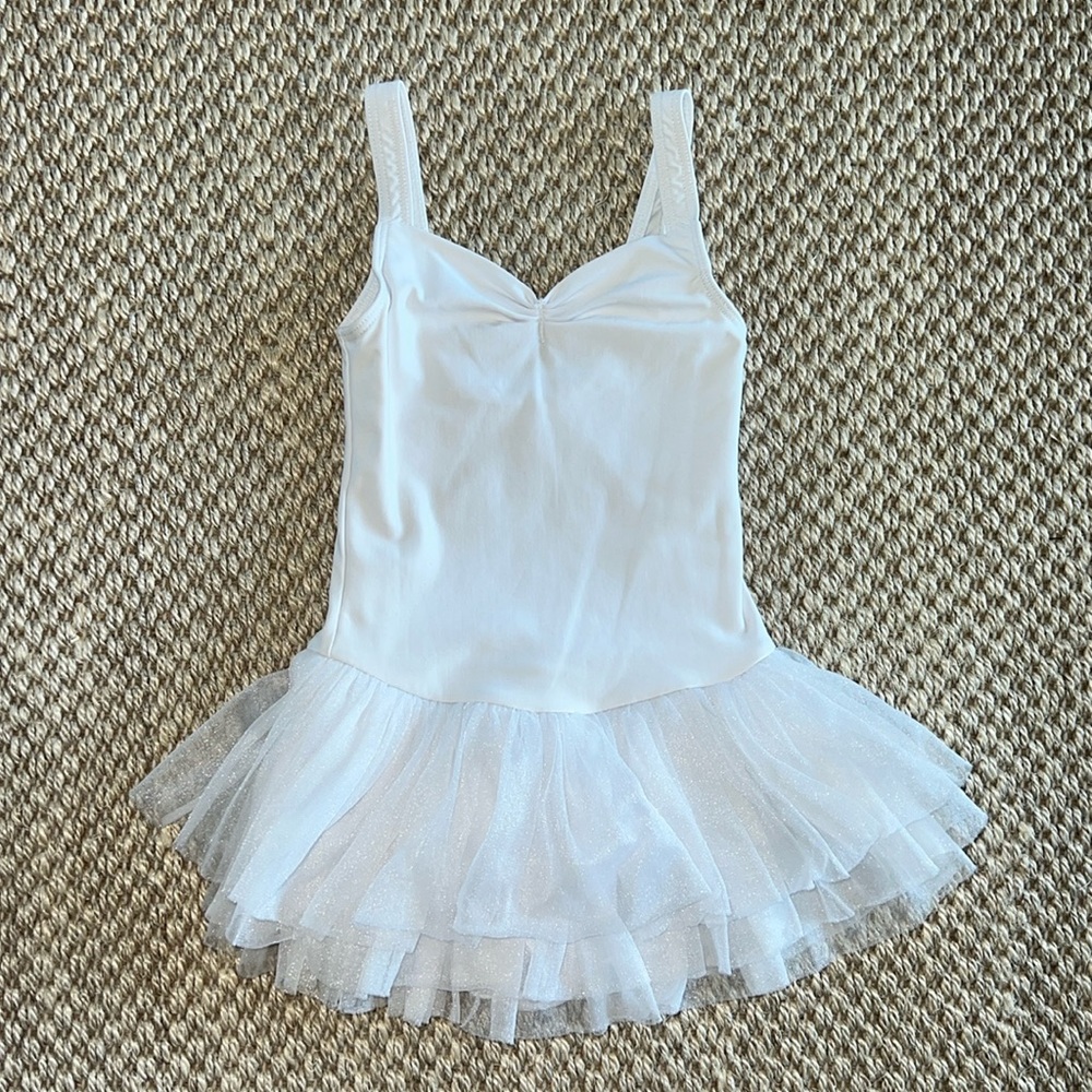 Wear Moi White Ballet Leotard Tutu Dress age 6/8
